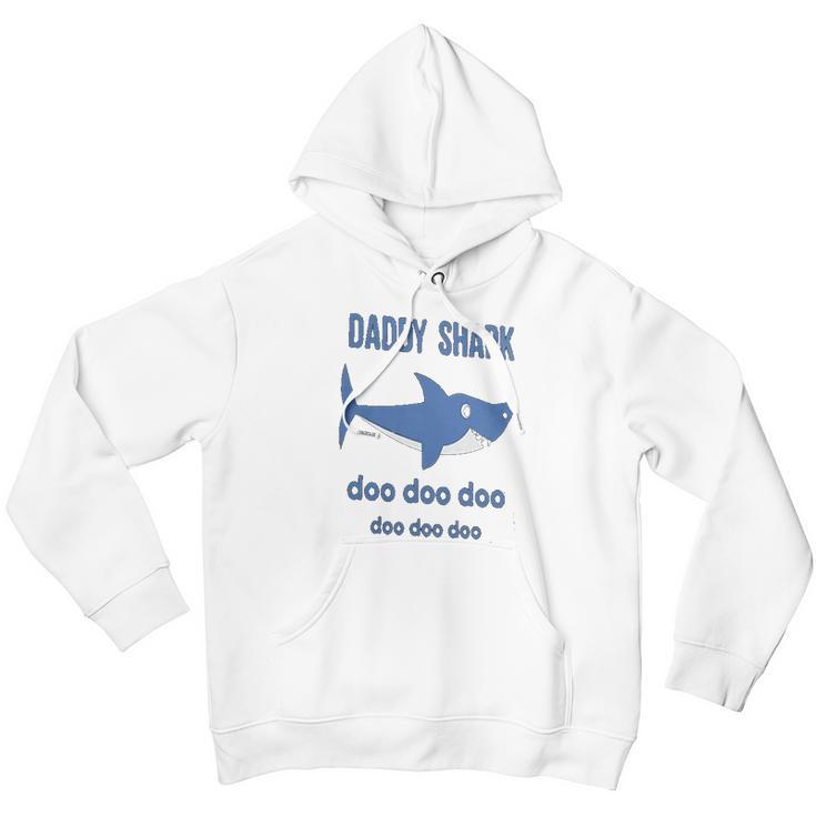 Daddy Shark Lovely Boy Dad Birthday Gifts Men Hoodie