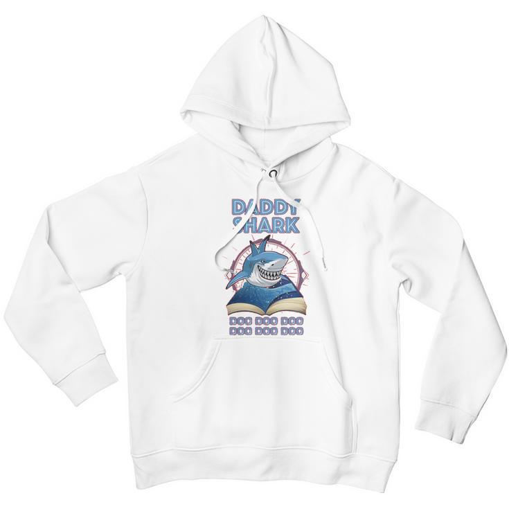 Daddy Shark Reading Book Men Hoodie