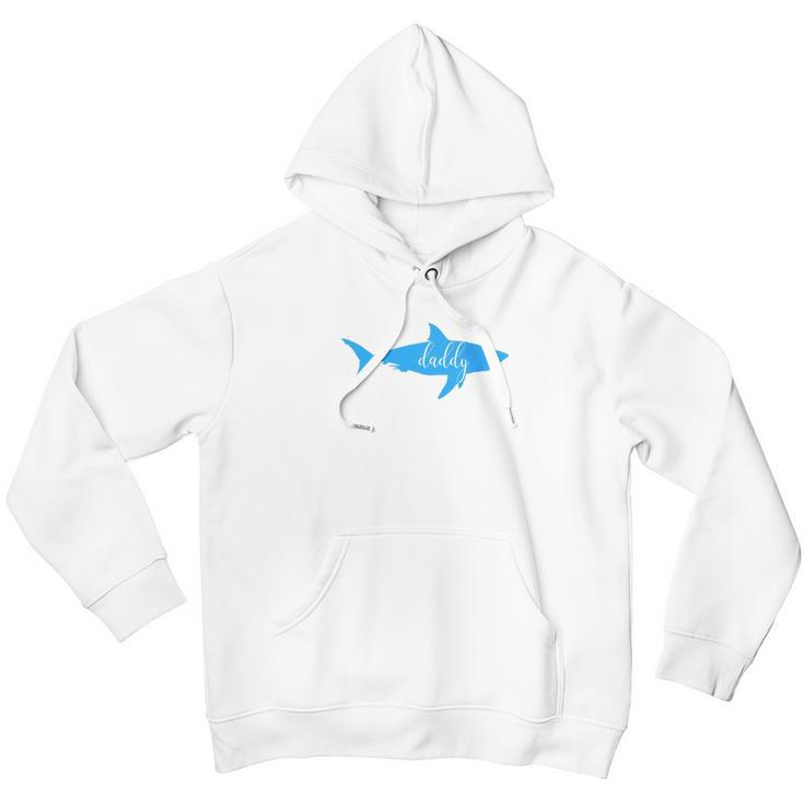 Mens Daddy Shark Short Sleeve Top Men Hoodie