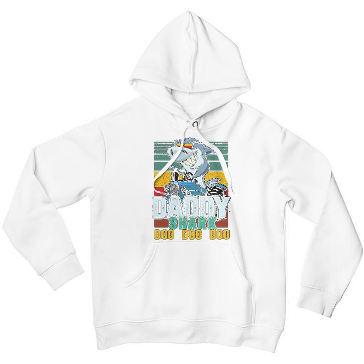 Daddy Shark Like A Trucker Men Hoodie