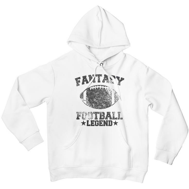 Fantasy Football Legend Funny Season Novelty Graphic Dad Gameday Men Hoodie