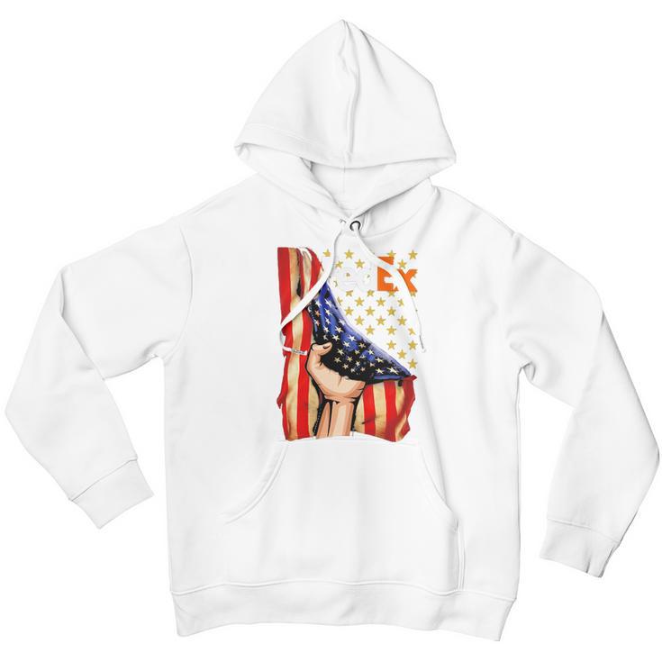 Fedex And American Flag Independence Day Men Hoodie