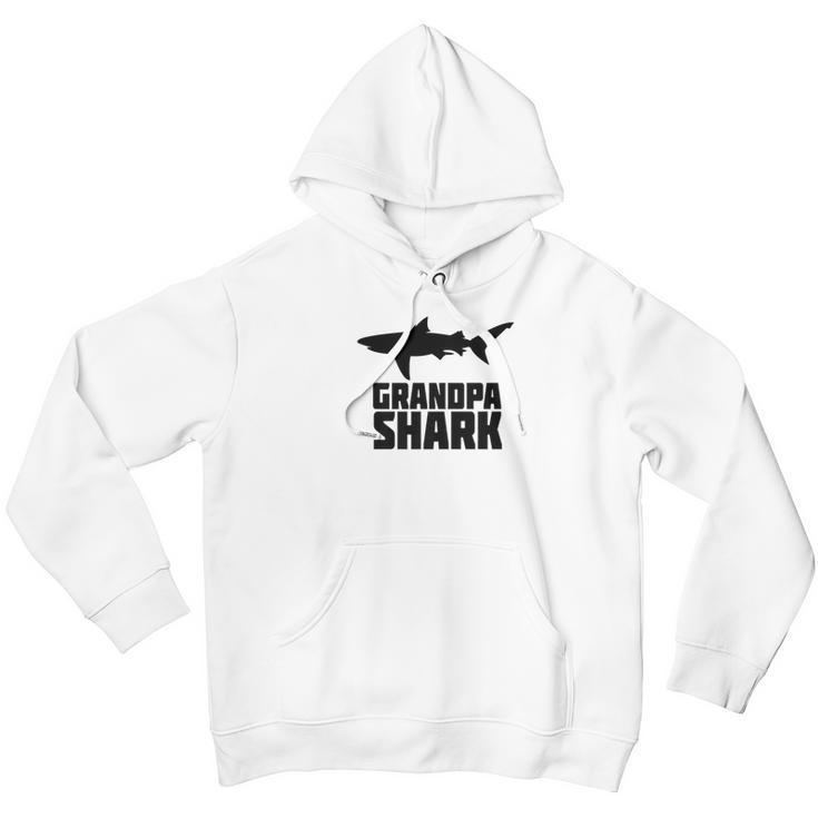 Grandpa Shark Shirt Matching Family Tribe Papa Men Hoodie