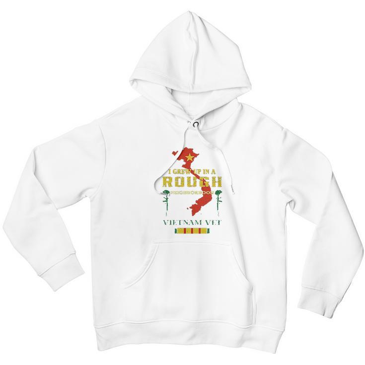 I Grew Up In A Rough Neighborhood Vietnam Veterans Men Hoodie