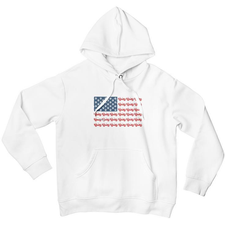 Jeeps And Paw Dog American Flag 4Th Of July Independence Day H Men Hoodie