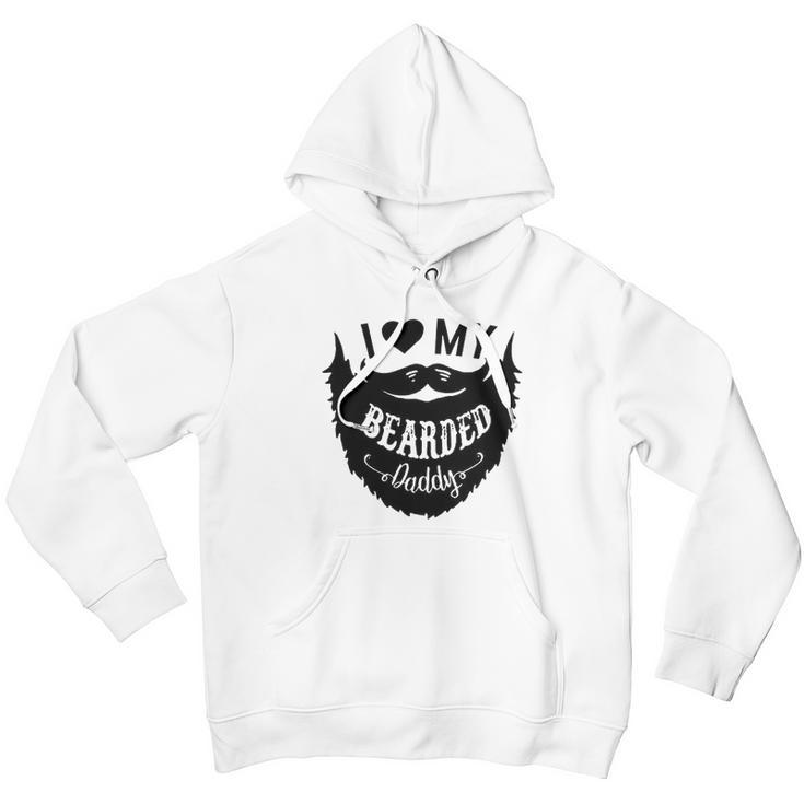 I Love My Bearded Daddy Funny Gift Idea Baby Creeper Boys Girls Men Hoodie