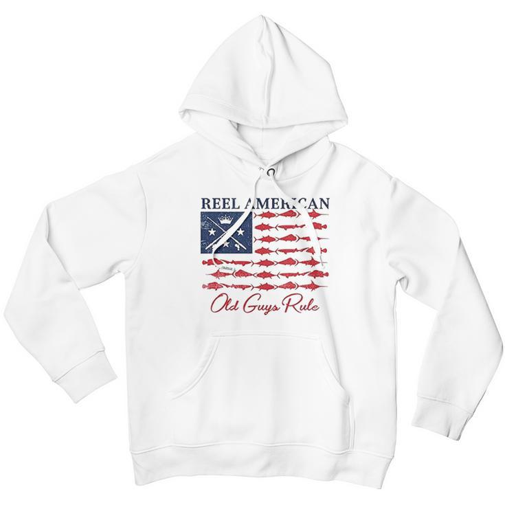 Old Guys Rule For Men Reel American Men Hoodie