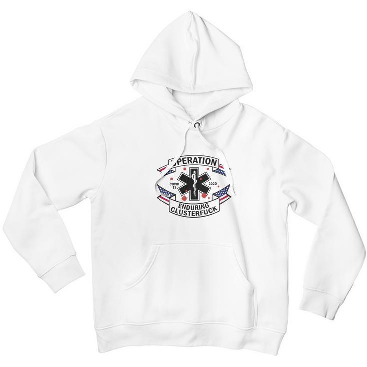 Operation Diseaes 2020 Enduring Clusterfuck American Flag Men Hoodie