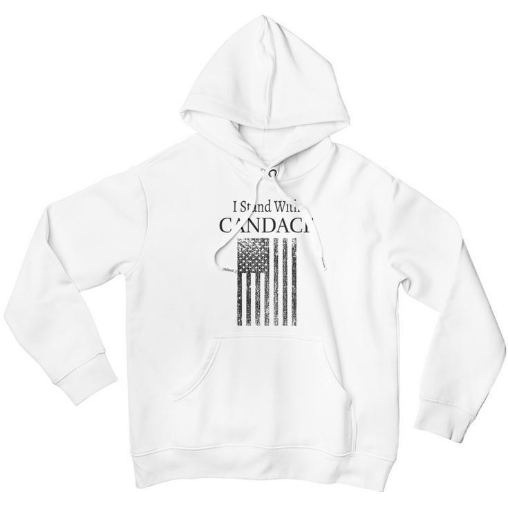 I Stand With Candace Patriot Usa Flag Men Hoodie