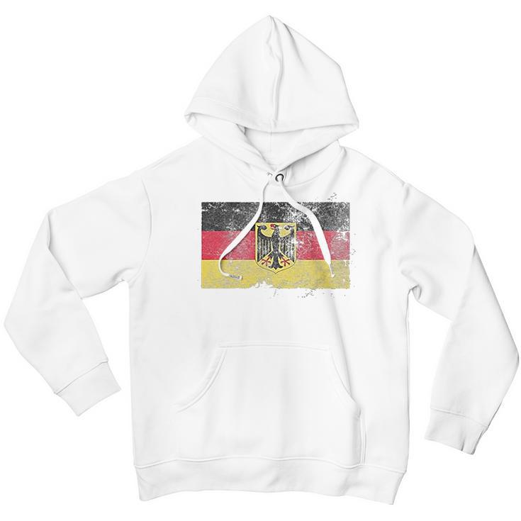 Trunk Candy Distressed Germany Flag Modern Fit Men Hoodie