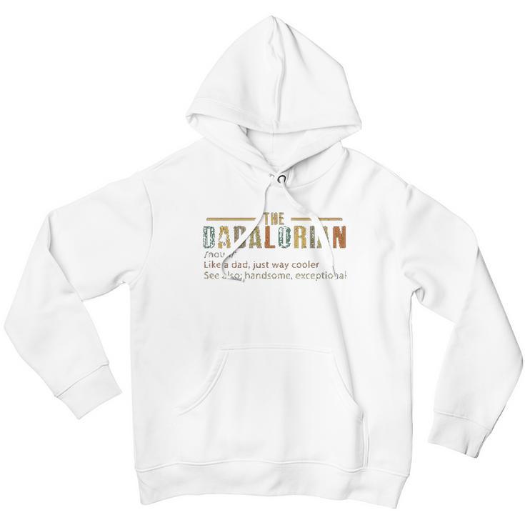 Vintage The Dadalorian Defination Like A Dad Just Way Cooler Men Hoodie