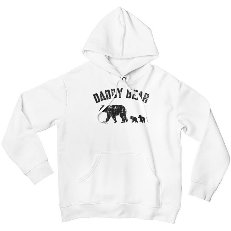 Vintage Daddy Bear With 2 Two Cubs Dad Father Papa T-Shirt Men Hoodie