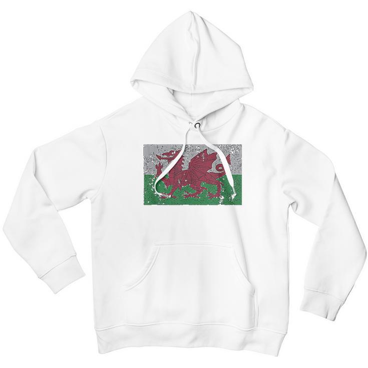 Wales Flag Welsh Dragon Baner Cymru Y Ddraig Goch Men Hoodie