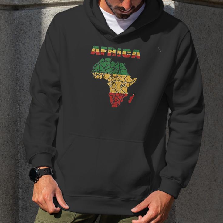 African Continent Afro American Reggae Flag Men Hoodie