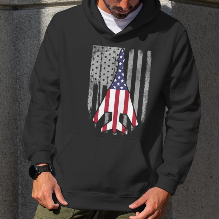 Air Force Supersonic Bgreat Gift1 Bomber Jet American Flag Squadron Gift Men Hoodie