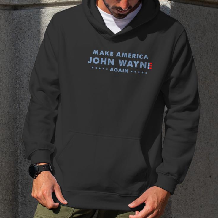 Make America John Wayne Again American Flag Men Hoodie