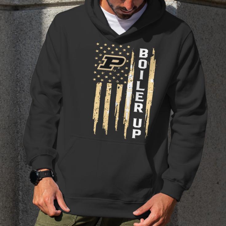 America Purdue Boiler Up Flag Men Hoodie