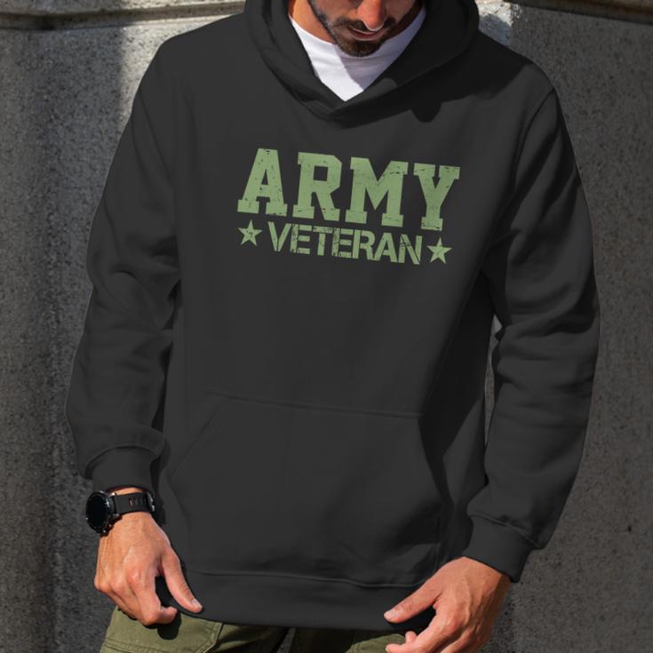 Army Veteran Distress Logo Graphic Design Printed Casual Daily Basic Men Hoodie