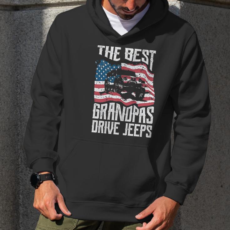 Best Grandpa Drivie Jeep Vintage New Design Men Hoodie