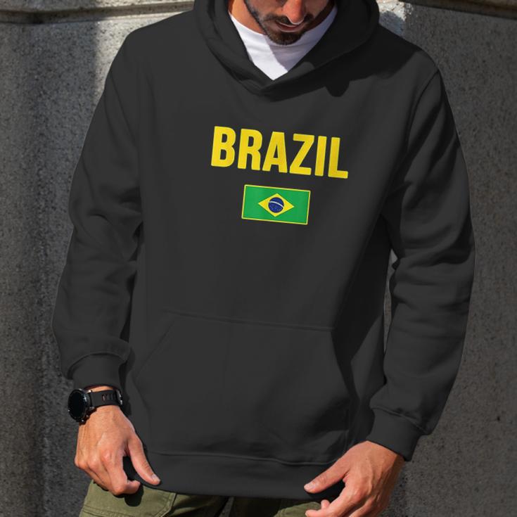 Brasil Brazilian Flag Brazil Souvenir Gift Camiseta Men Hoodie