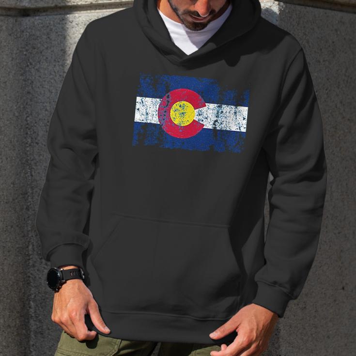 Colorado Flag Vintage Retro Style Men Hoodie