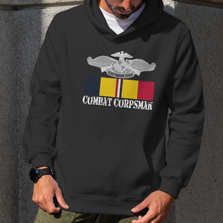 Combat Corpsman Action Ribbon Fmf Veteran Men Hoodie