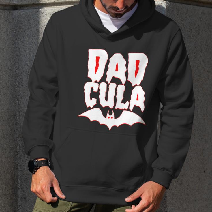 Cute Halloween Funny Halloween Day Dadcula Dracula Men Hoodie