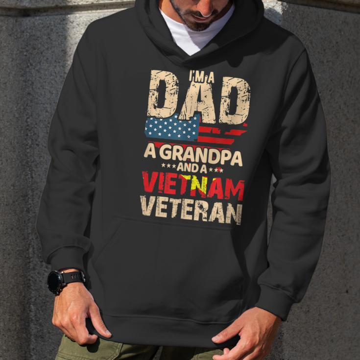 Dad Grandpa Husband Us Flag Vietnam Veteran Father Day Men Hoodie