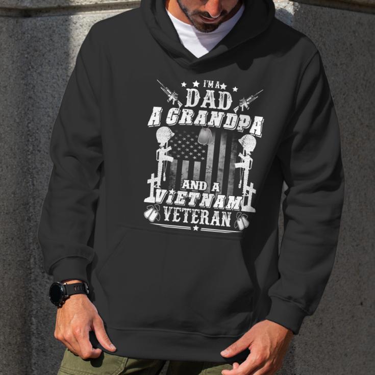 Im A Dad A Grandpa And Vietnam Veteran Graphic Design Printed Casual Daily Basic Men Hoodie