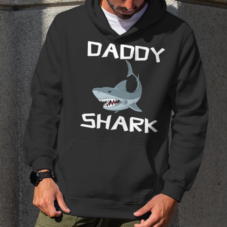 Daddy Gift Daddy Shark Men Hoodie