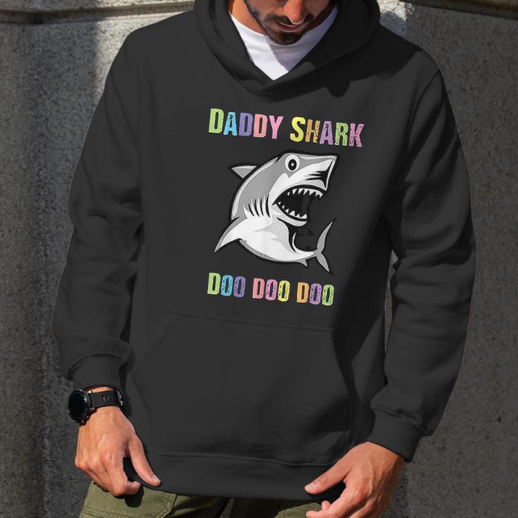 Daddy Shark Doo Doo For Father Day Him Dad Grandpa Men Hoodie