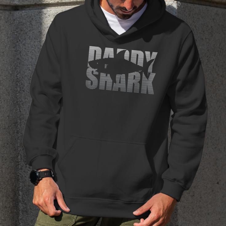 Daddy Shark Funny Fathers Day Gift For Dad Men Hoodie