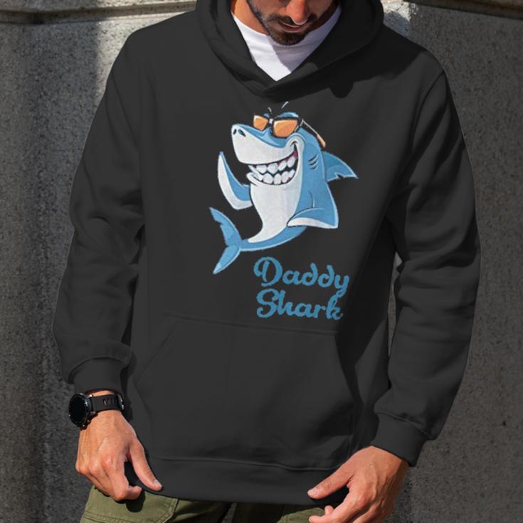 Daddy Shark Gift Fathers Day Men Hoodie