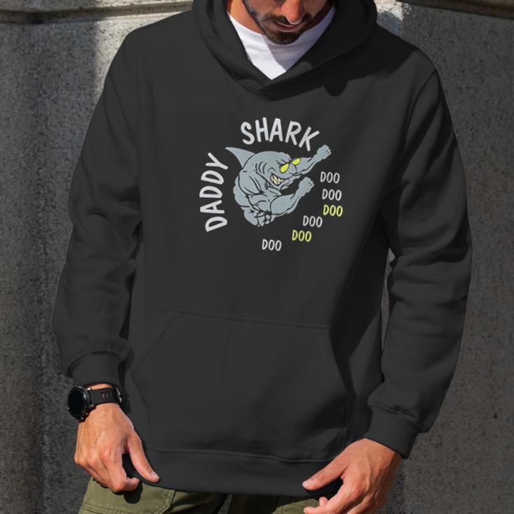 Daddy Shark Gymer Dad Birthday Gifts Men Hoodie