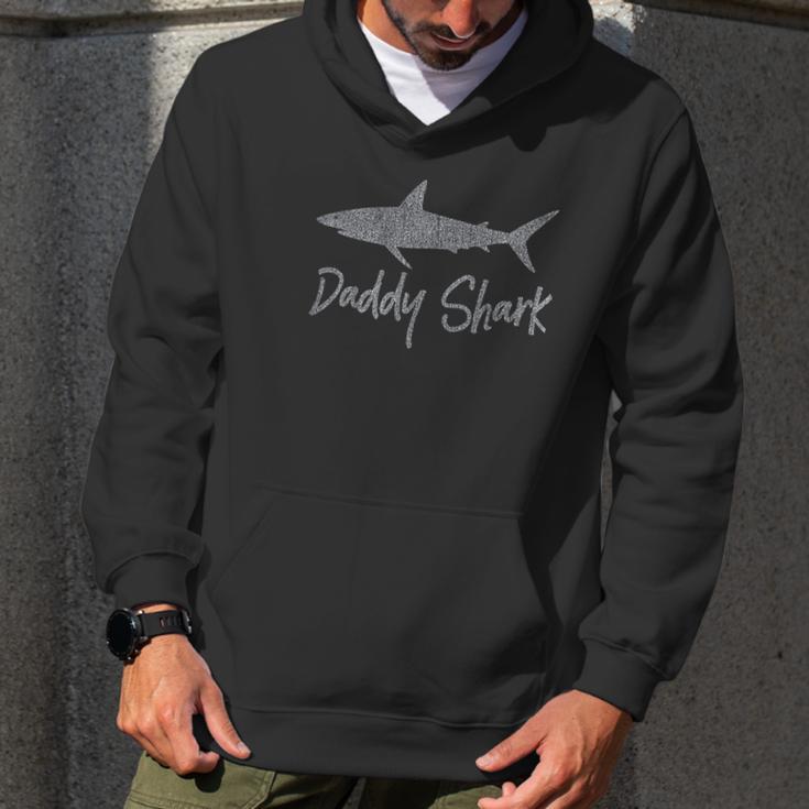 Daddy Shark Matching Family Gift For Dad Papa Father Men Hoodie