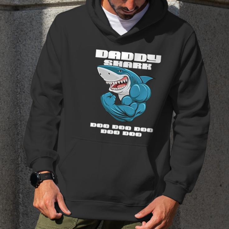 Daddy Shark Strength Men Hoodie