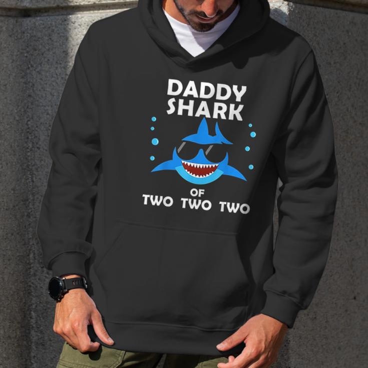 Daddy Shark Of Two Men Hoodie