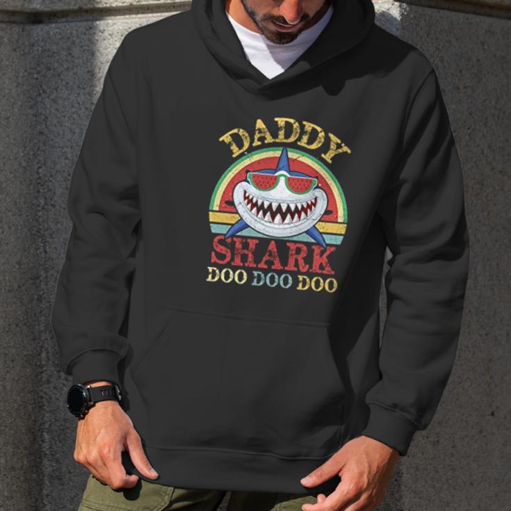 Daddy Shark Vintage Design Men Hoodie