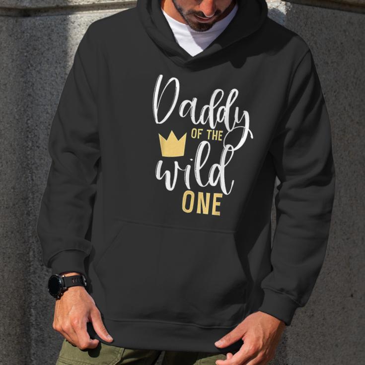 Daddy Of The Wild One Dad Birthday Gifts Men Hoodie