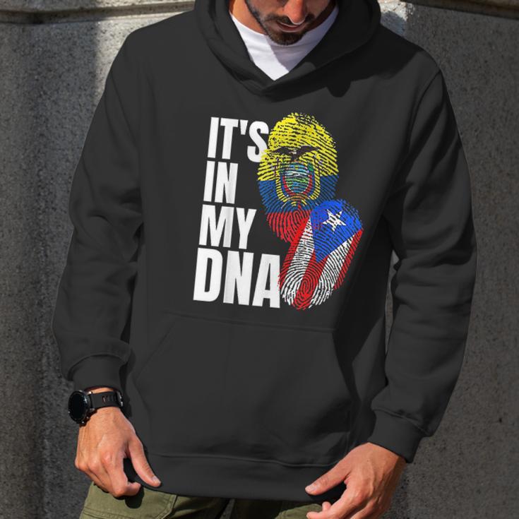 Ecuadorian And Puerto Rican Dna Mix Flag Heritage Gift Men Hoodie