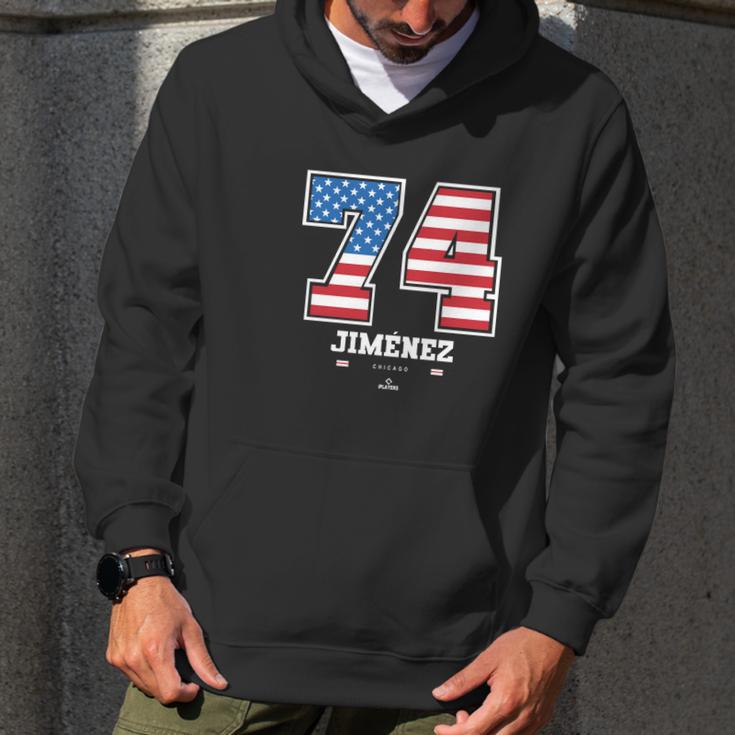 Eloy Jimenez Us Flag Number Men Hoodie