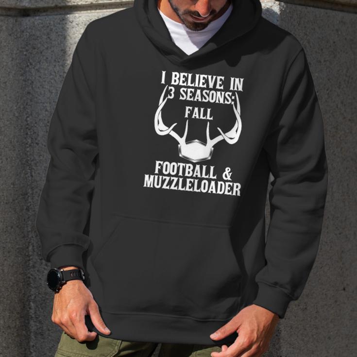 Fall Football Muzzleloader Deer Hunting Season Rifle Dad Men Hoodie