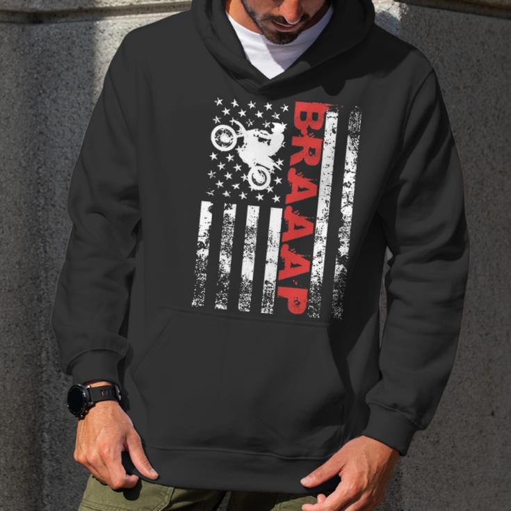 Father S Day Black Braaap Vintage Usa American Flag Men Hoodie