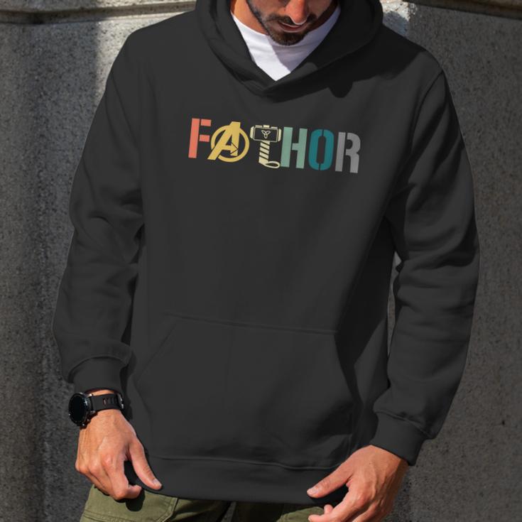 Fathor Fathers Day Gift Viking Fathor Hero Graphic Design Printed Casual Daily Basic Men Hoodie