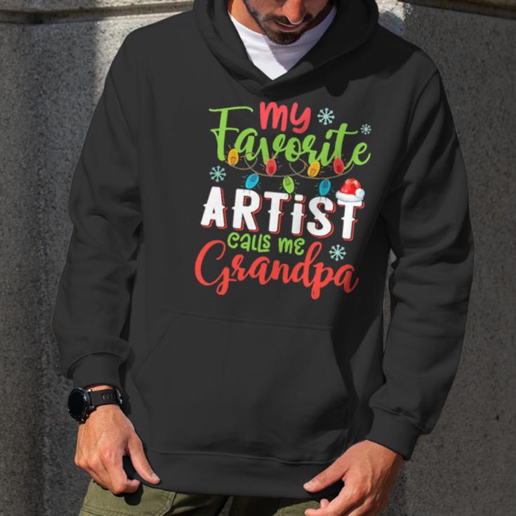 My Favorite Artist Calls Me Grandpa Sweater Xmas Light Men Hoodie