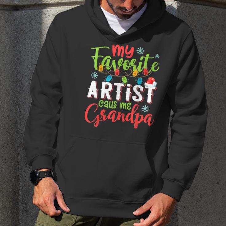 My Favorite Artist Calls Me Grandpa Xmas Light Men Hoodie