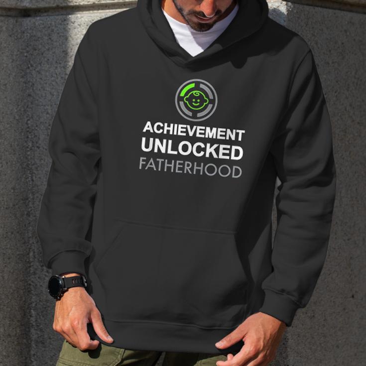 First Fathers Day Achievement Unlocked Fatherhood Men Hoodie