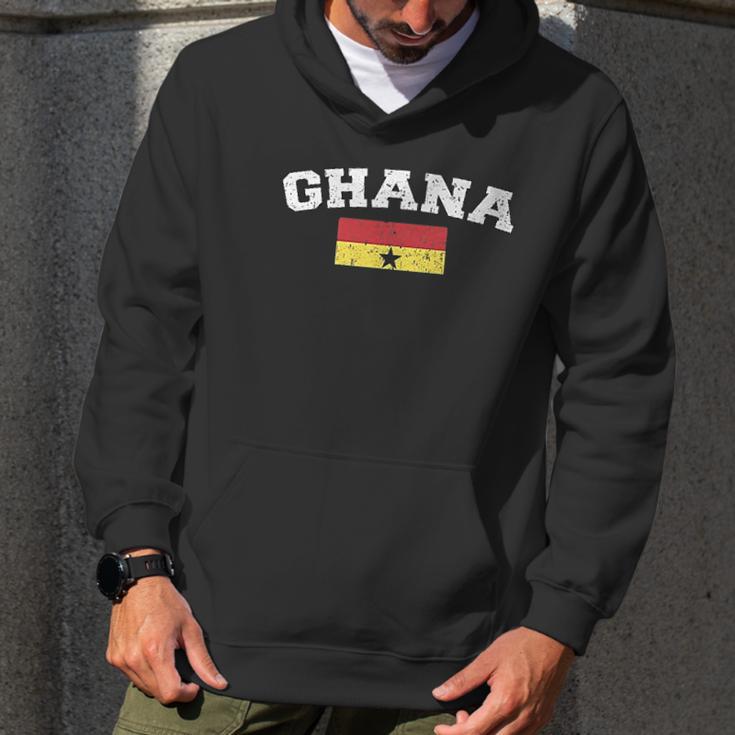 Flag Of Ghana Faded Ghanaian Flag Men Hoodie