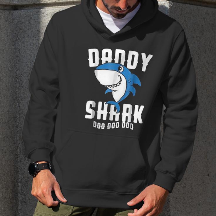 Funny Daddy Shark Doo Dad Birthday Gifts Men Hoodie