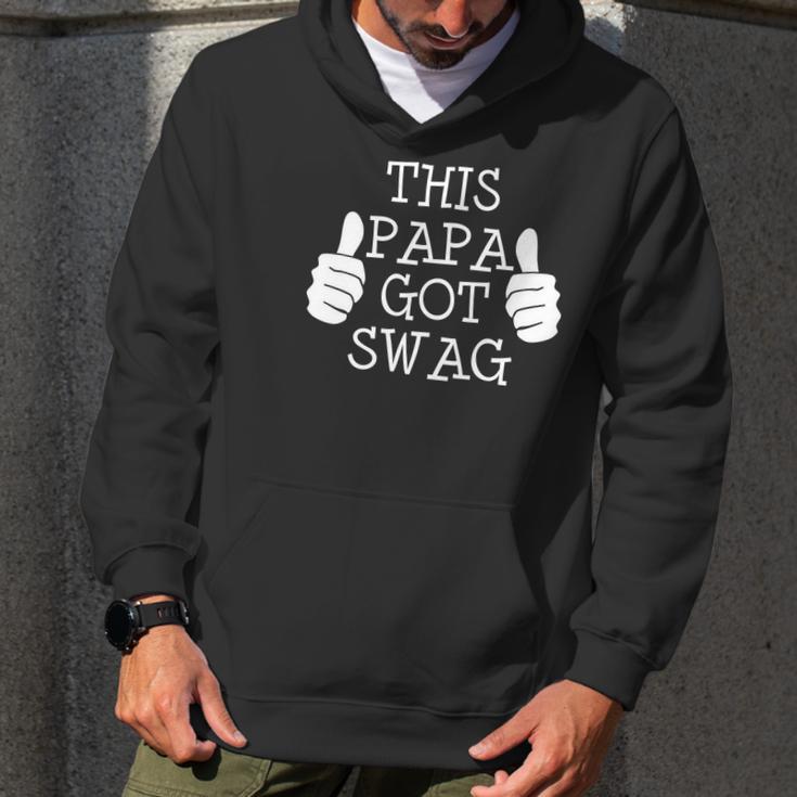 Funny Fathers Day 2018 This Papa Got Swag Men Hoodie